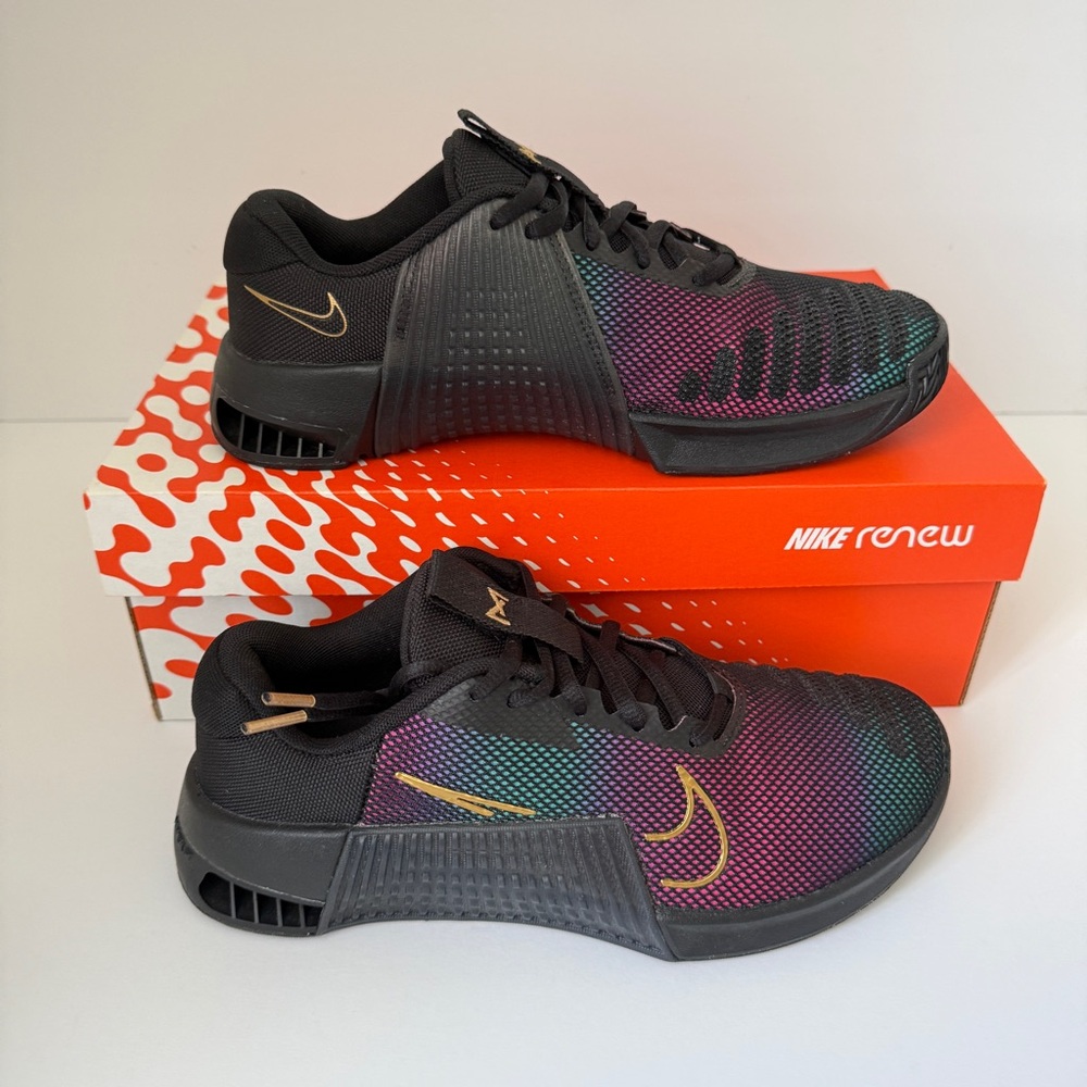 Nike Metcon 9 Premium Women's Training Shoes Size 7.5 Black/Fireberry FB7151-001 - Picture 10 of 13